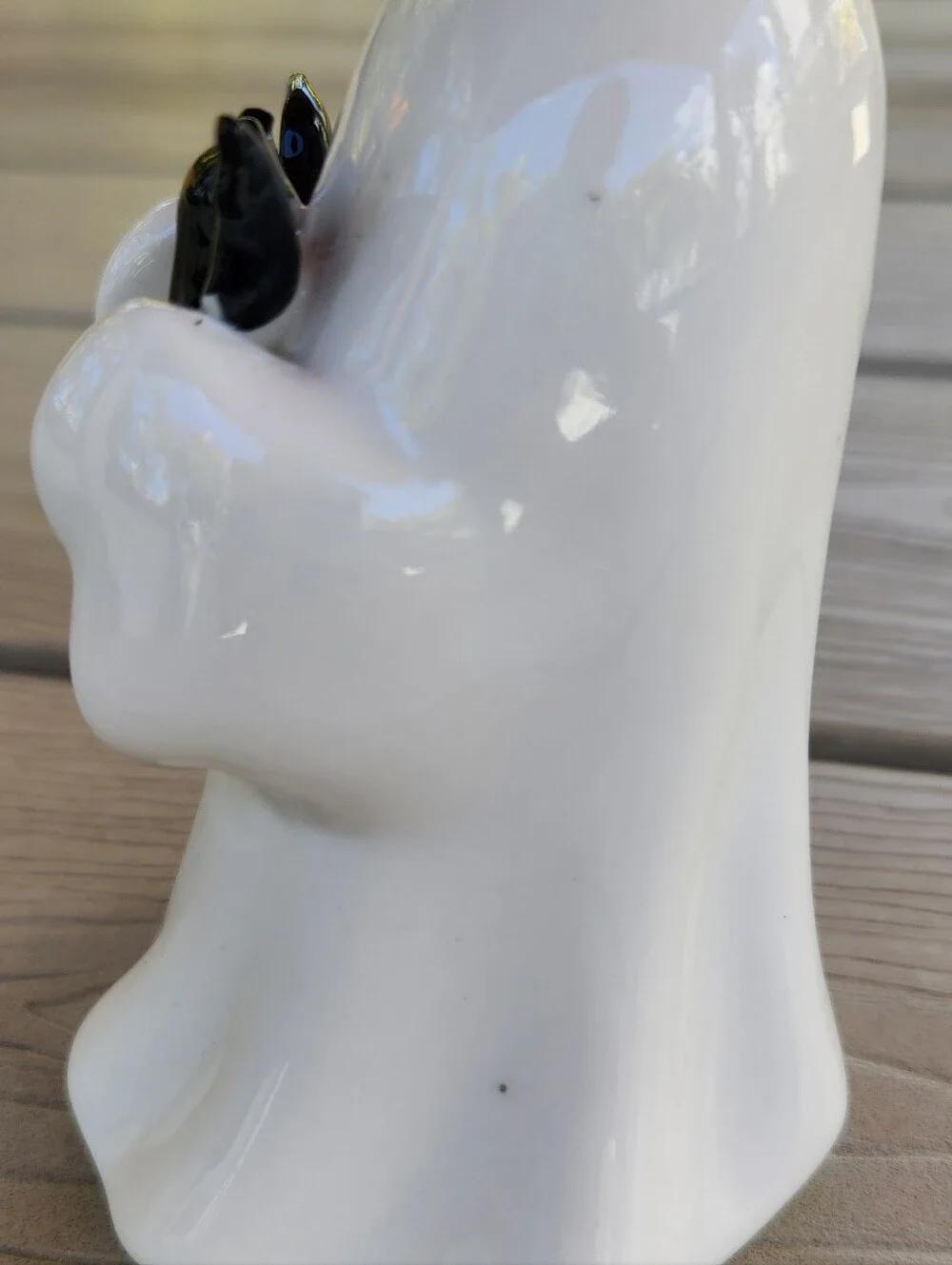 2024 Halloween Ceramic Ghost With Bat. Target Hyde And Eek 4.5